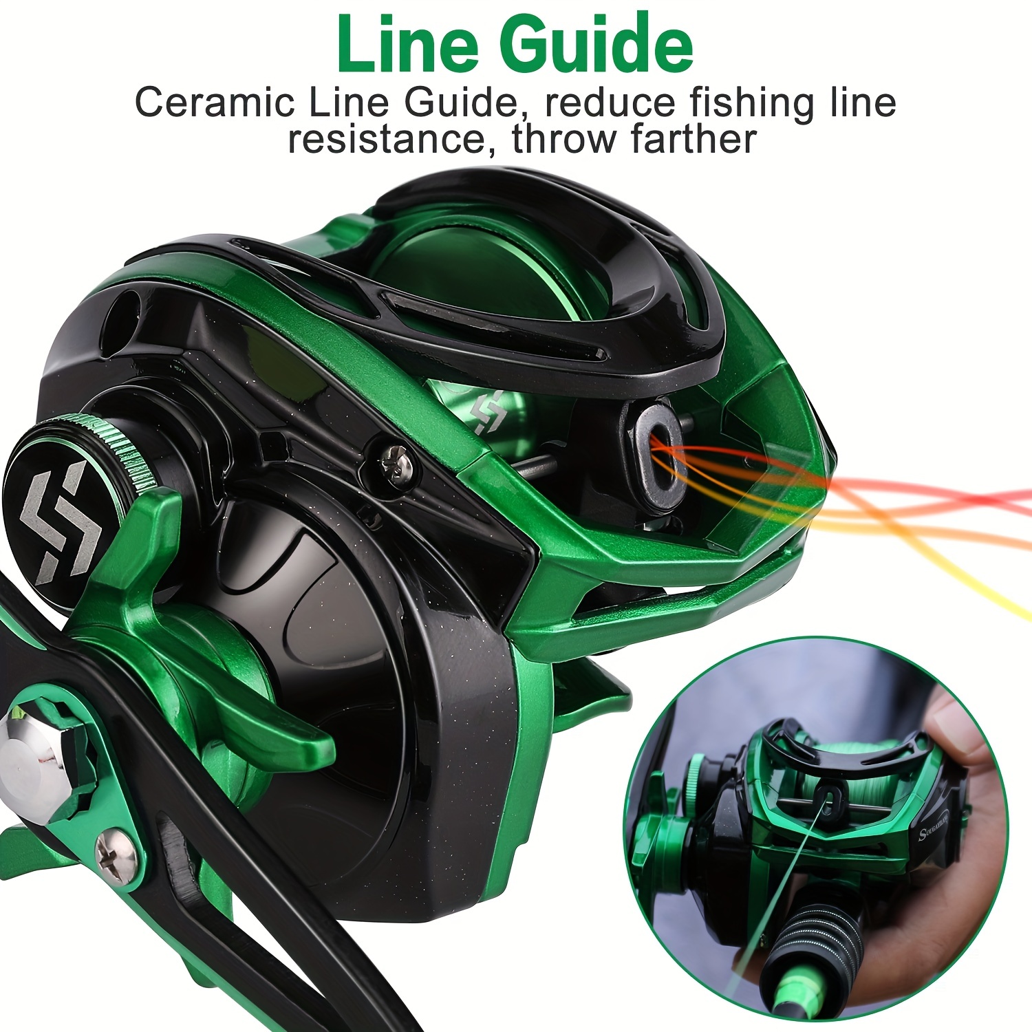 Sougayilang Baitcaster Reel Light Weight and Smooth 8kg Drag