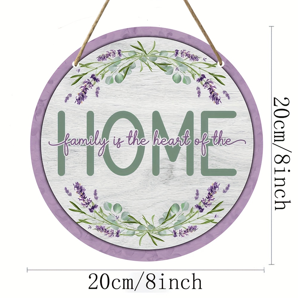 1pc,Family Quote Home Decor Round Farmhouse For Print or Sublimation, Porch  Sign, Country Wall Decor,Wall Decor, Room Decor, Home Decor, Bar Decor, C