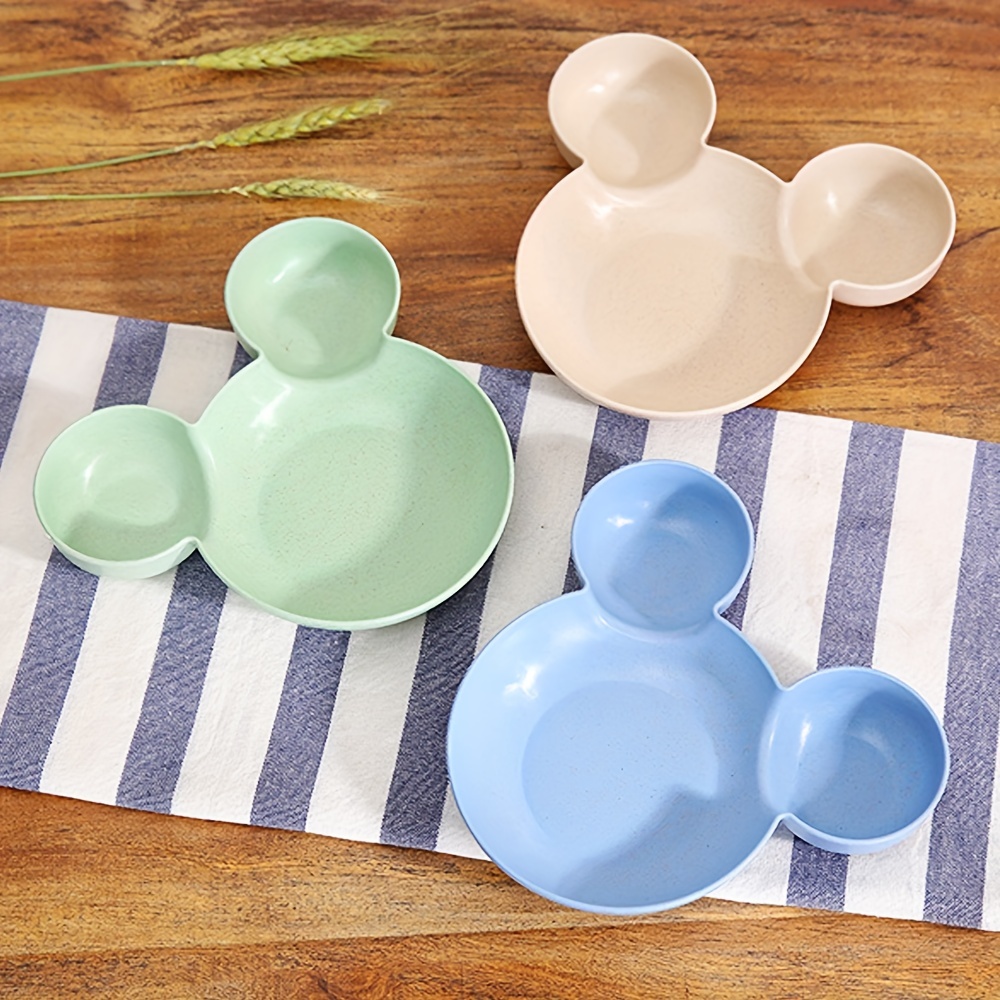 Cute Cartoon Compartmented Small Plates, Children's Eating Bowls, Household  Tableware, Vinegar Dishes, Seasoning Dishes, Plates - Temu