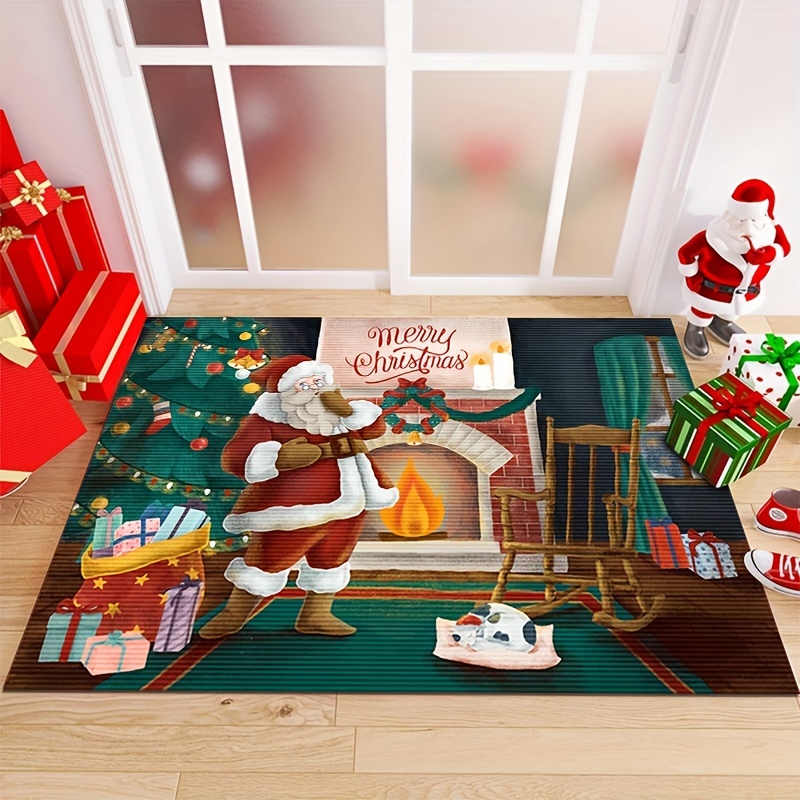 Christmas Mat For Entry Door Porch Indoor And Outdoor Home - Temu