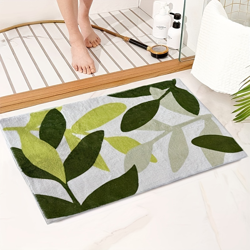 1pc Bath Rug, Cute Animal Pattern Imitation Cashmere Floor Mat