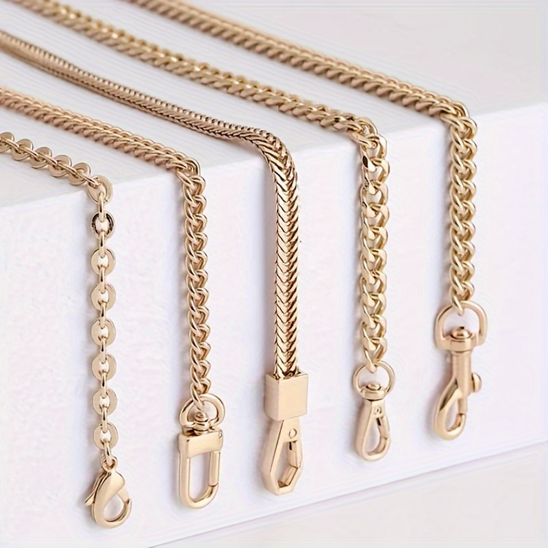 TEHAUX 3pcs Bag Hand Chain Bag Chain Gold Purse Chain Resin Bag Strap Chain  Purse Handles Chain Strap for Purse Pearls Beads Purse Strap Purse Chains