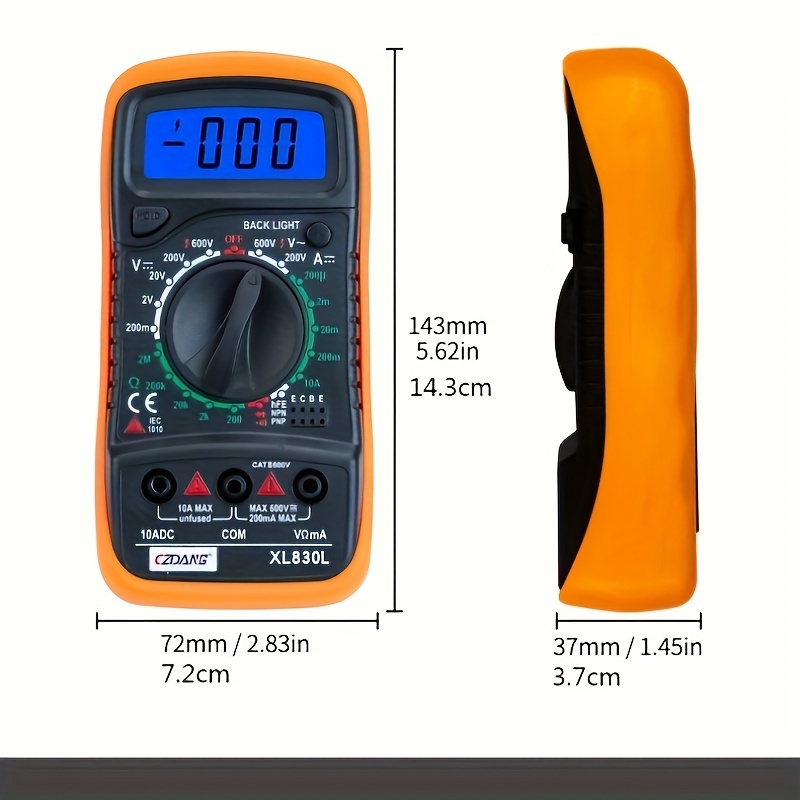 Tester Multimetro Digitale Tester Voltmetro Resistenza - Temu Italy