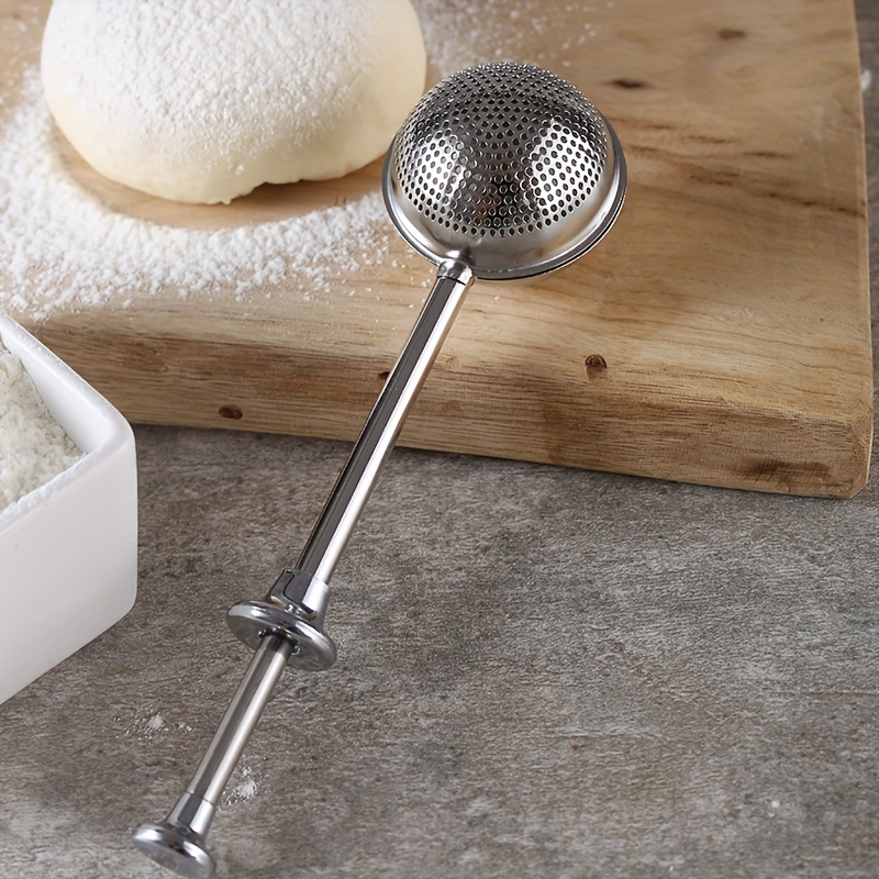  2 Pcs Powdered Sugar Shaker Duster with Handle