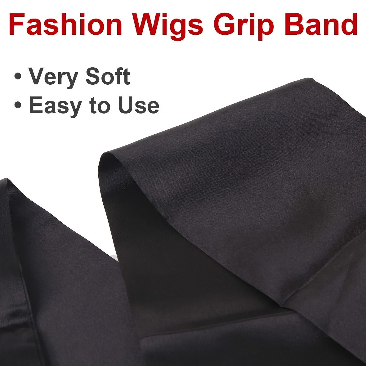 YMSGIRL Satin Edge Laying Scarf for Lace Frontal Wigs Headbands, Non Slip  Hair Wrap Wigs Grip Band