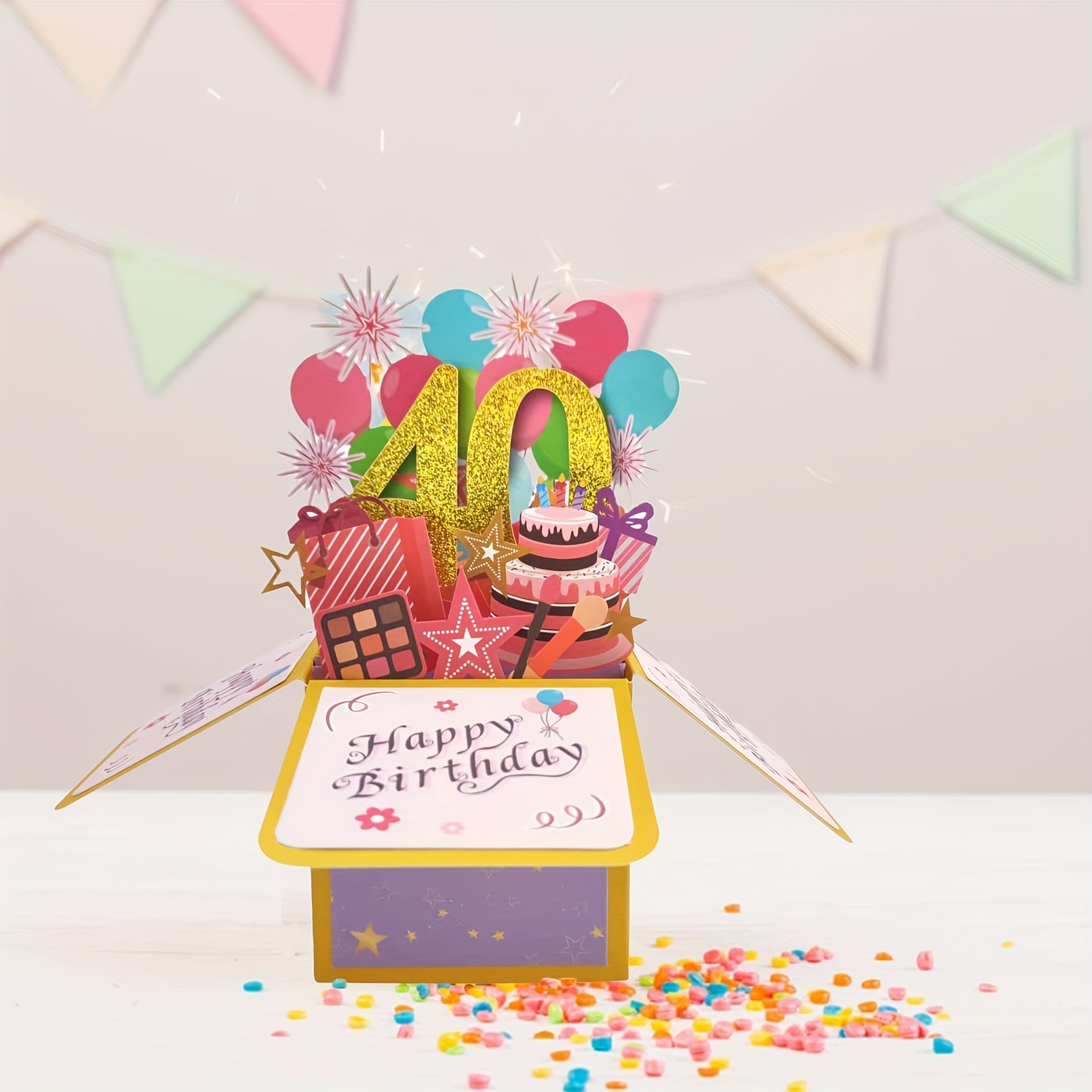 Biglietto di buon compleanno biglietto di auguri Pop-Up 3D regalo per  bambini d'affari moglie marito Baby Shower