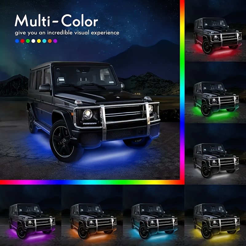 Smart Led Car Chassis Light Kit 16 Million Colors App - Temu Poland