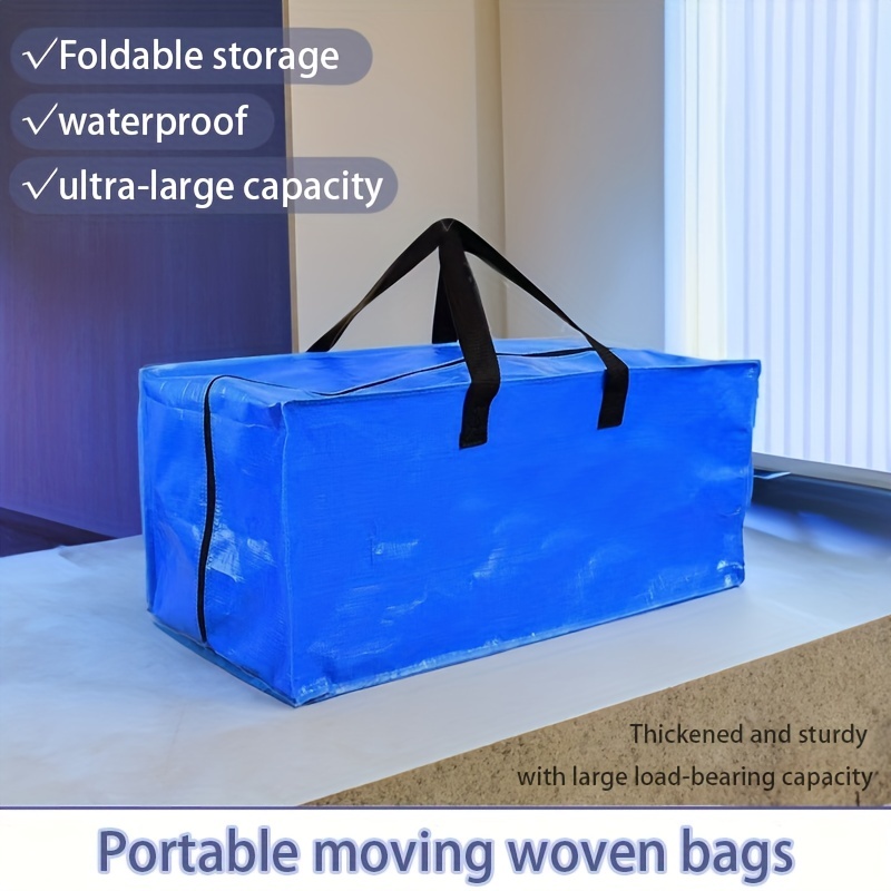 Multifunctional Luggage Packing Bag Thickened Woven Bag Large Capacity  Quilt Clothing Storage Bag Waterproof Portable Moving