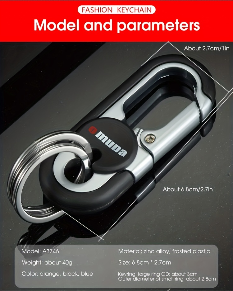 1pc car accessories creative key chain high grade metal key ring mens waist hanging metal alloy key chain automotive key pendant car accessories details 6