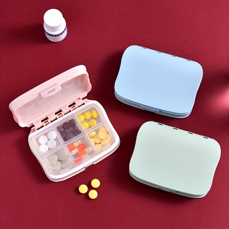 Travel Pill Container Medication Organizer - Portable Pill Case and Pill  Box for Purse - Daily Pill Organizer - Moisture Proof Vitamin Holder 