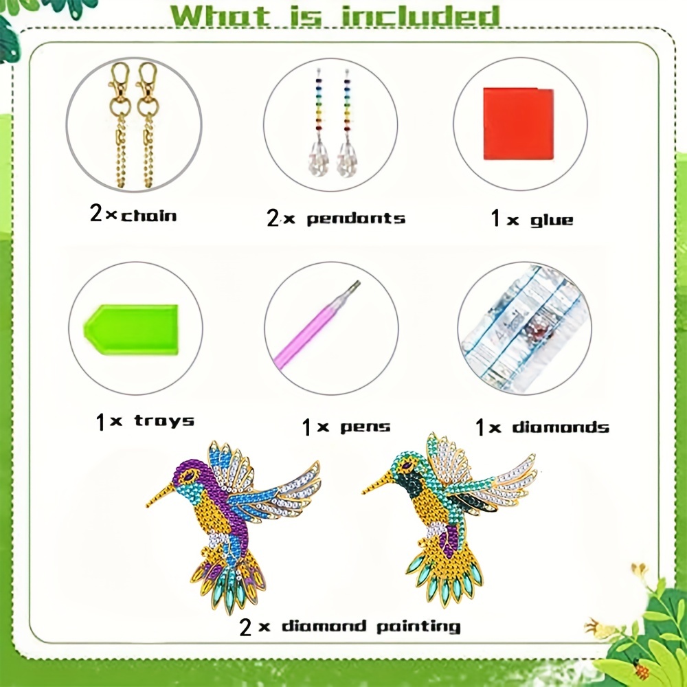2x Colorful Diamond Craft Gems Acrylic Diamond Craft Jewels and