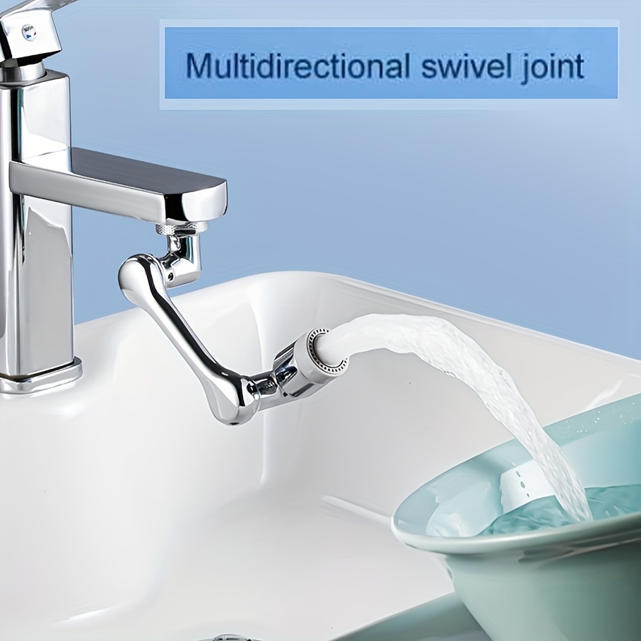 Rallonge de robinet Buse de la salle de bain for la vanne de robinet régule  les accessoires de cuisine d'écoulement d'eau étendue l'économie d'eau  Empêcher l'extension du robinet de l'éclaboussure : 