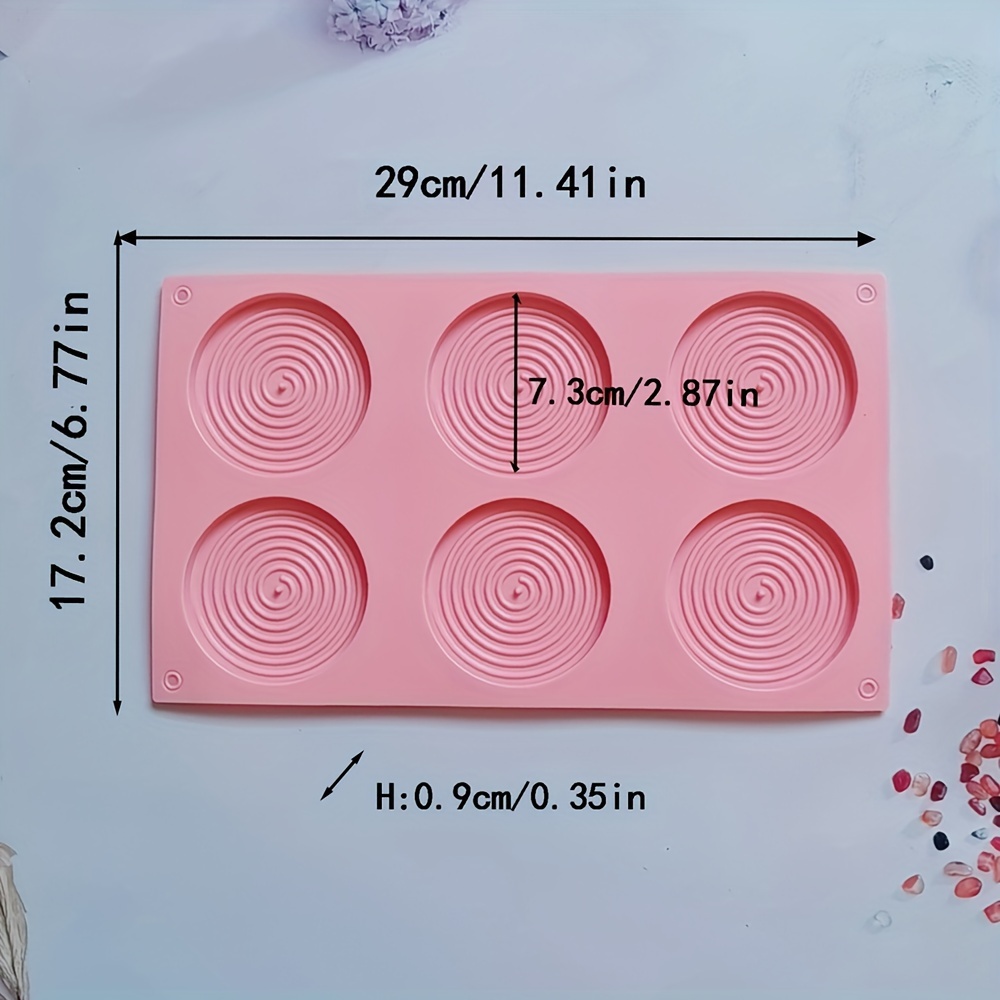  Spiral Silicone Molds for Baking Supplies - Silicone Soap Molds  for Chocolate Candy Making Supplies Mousse Circle Silicone Cake Molds for  Soap - Spiral Mold Silicone Chocolate Mold Baking Molds: Home