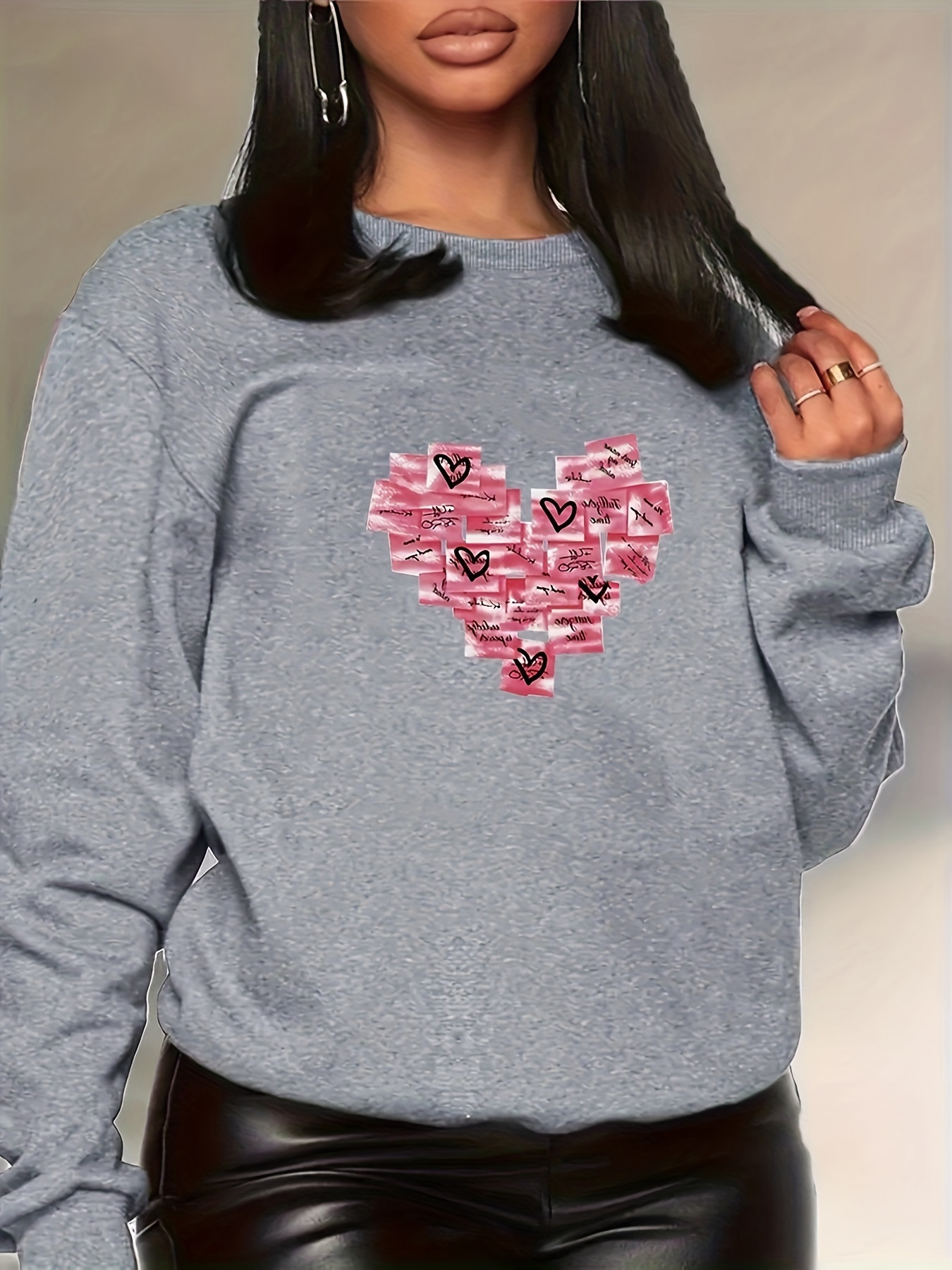 Toddler Girls' Hearts Pullover Sweater - Cat & Jacku2122 Oatmeal