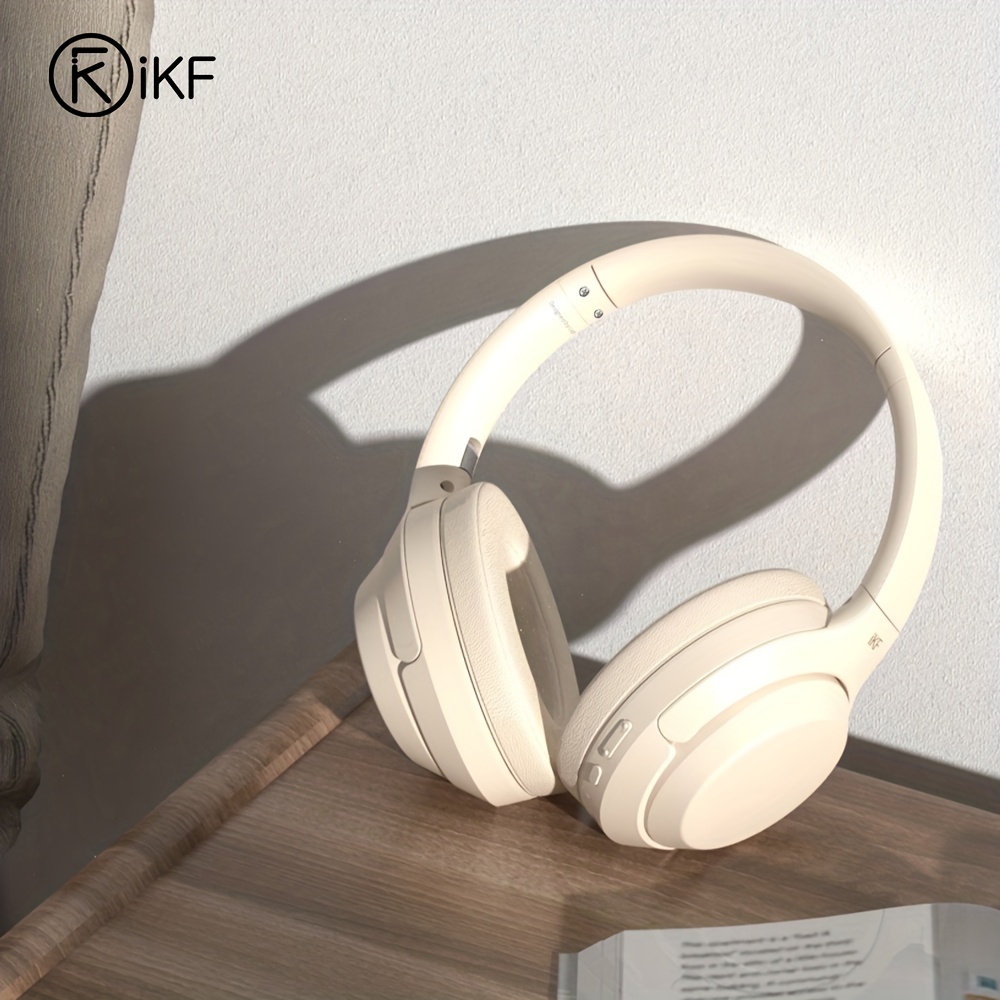IKF T1-Wireless Headphones Call Noise Cancelling Wired Headset Bass Stereo  Sound With Game Mode 50 Hours Using Time