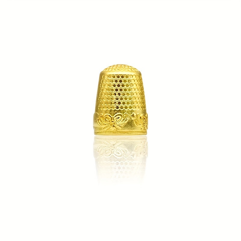 Thimble Pads, Round Gold Hand Made Thimble Top Force DIY Crafts Size For  Sewing For Repairing 