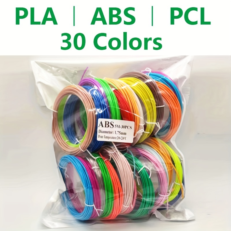 30 Colors Abs / Pla / Pcl 3d Pen Filament diameter 3d Pen - Temu