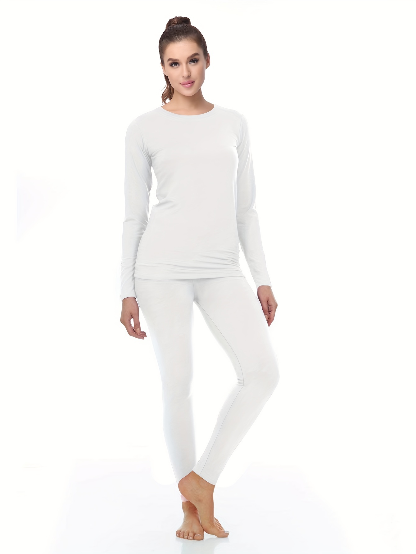 Womens Long Johns Sets Thermal Underwear Tops and Fleece Lined