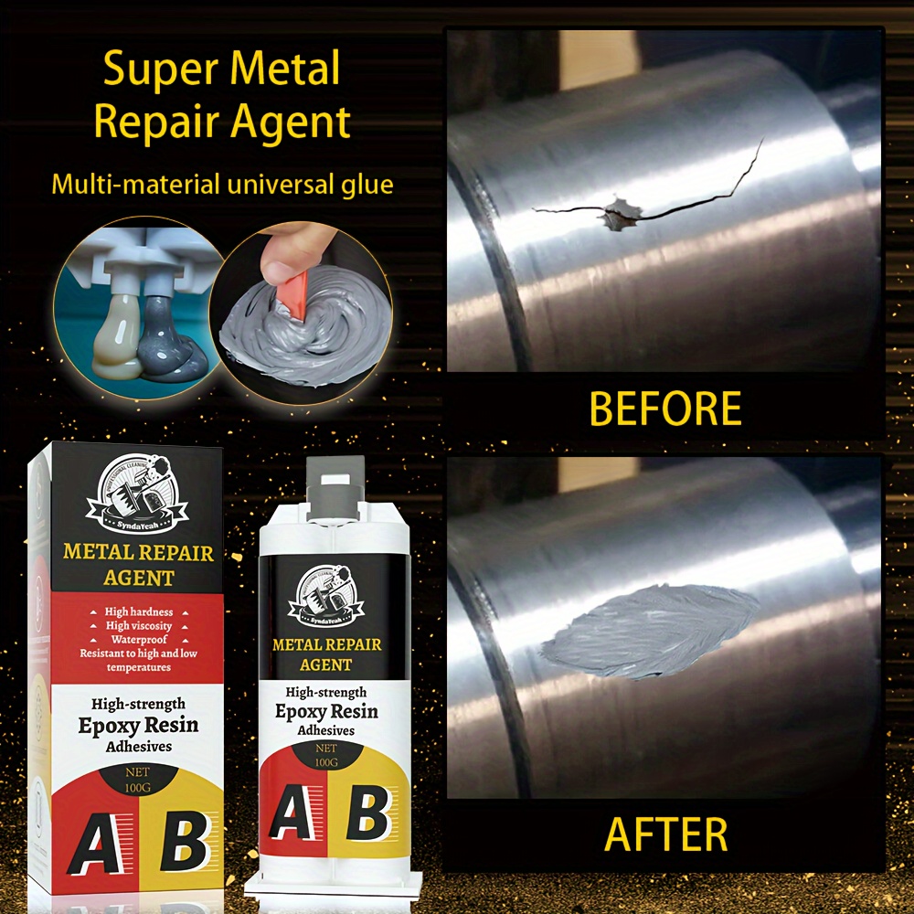 Metal Glue - Weld Metal Repair Glue, Metal Repair Glue, Magic Repair Glue,  Metal Bonding Welding Paste, Glue for Metal High Strength Bonds  (3pcs-100ml): : Industrial & Scientific