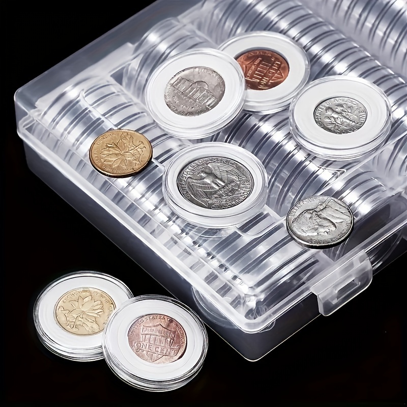 Commemorative Coin Box Coin Collection Box Display Cabinet - Temu