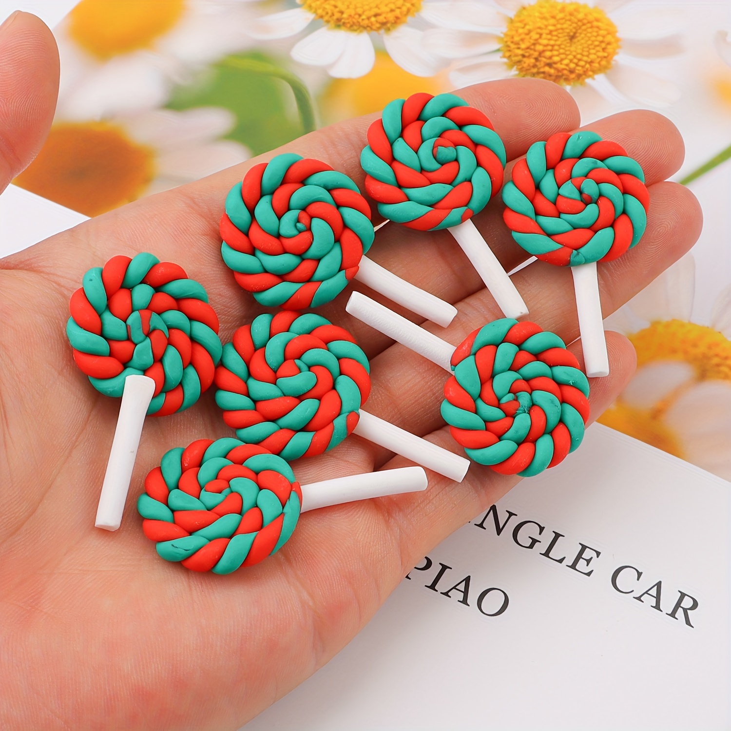 20/30pcs Mixed Candy/lollipop Polymer Clay Accessories