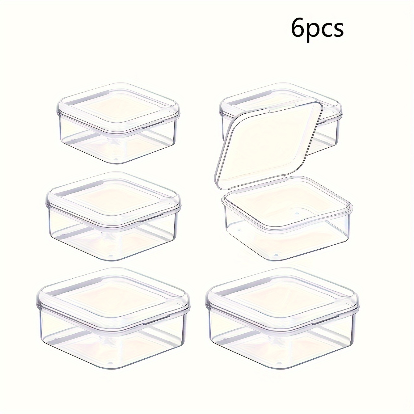 Transparent Plastic Jewelry Storage Box Earplug Box Fish - Temu