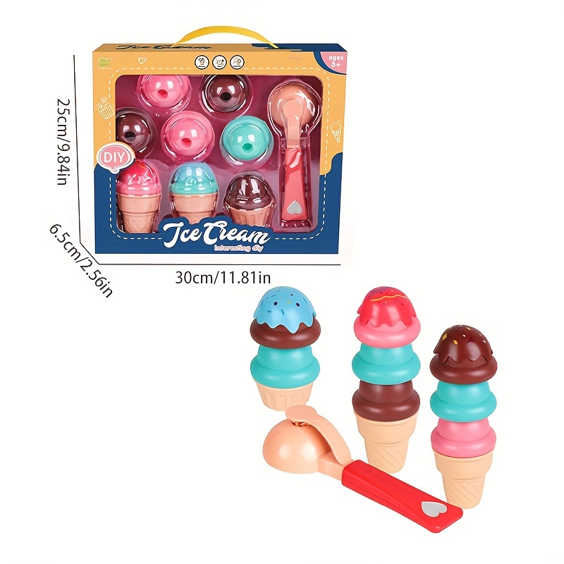 Ice Cream Toy Play Store For Kids Cash Register Toy Ice - Temu