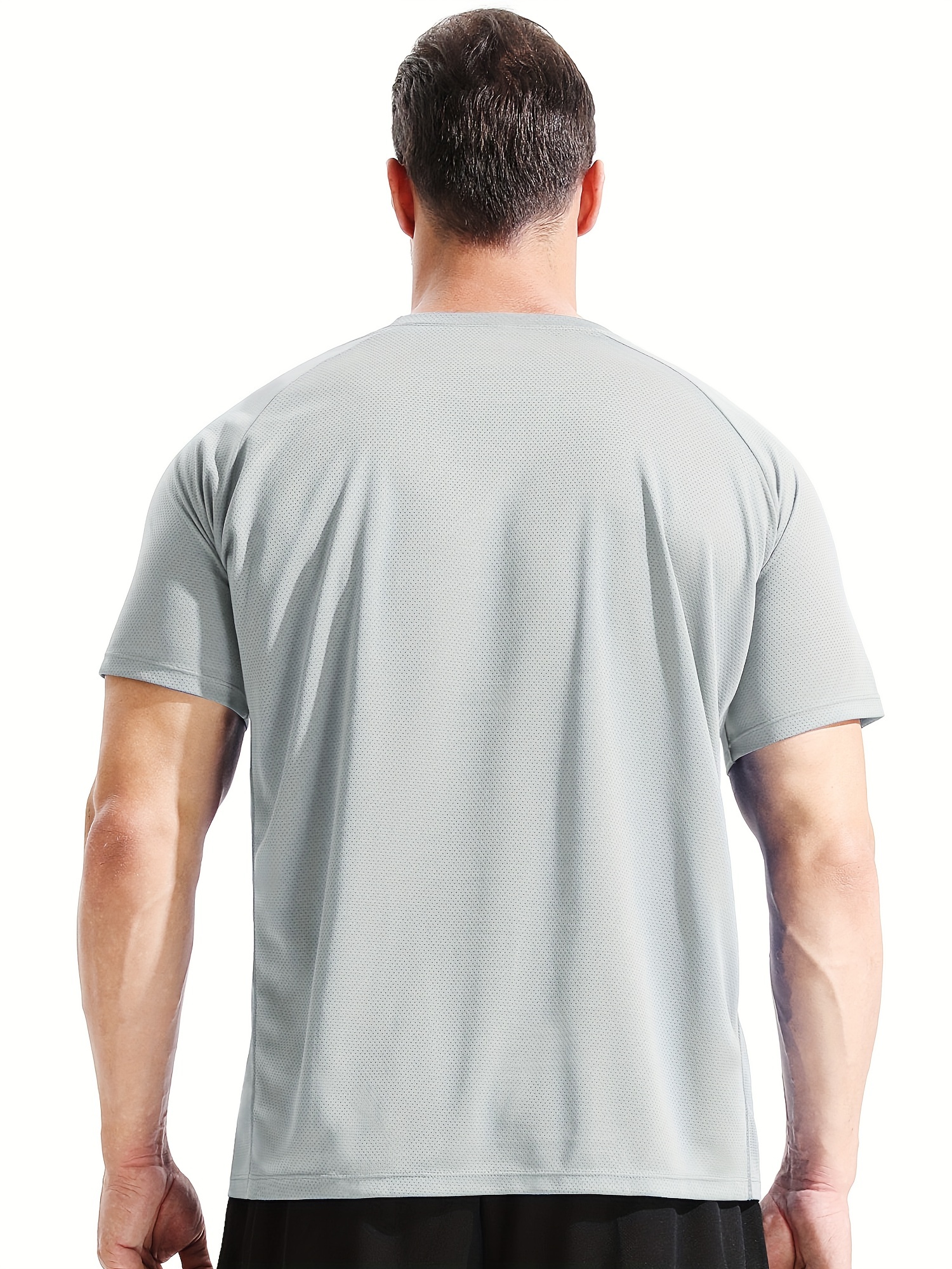 Short Sleeve, mens sports t shirts breathable Wicking, Dry Fit Gym