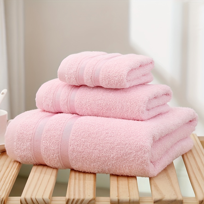  Toallas de toalla 3 unids 3 colores auténtica toalla de lavado  de cara 34Cm* 74Cm 100% algodón marca toalla de baño conjunto mixedcolors :  Hogar y Cocina