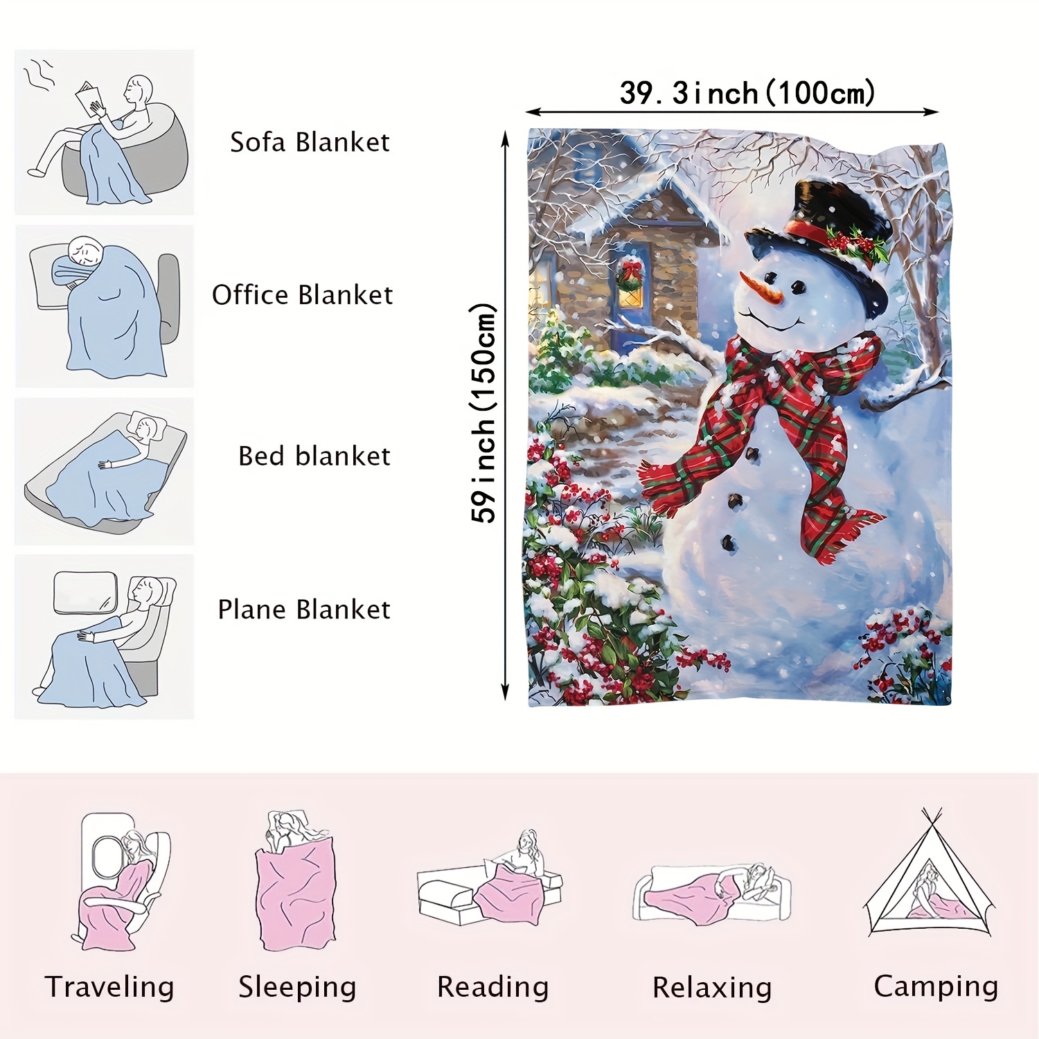 Snowman throw best sale