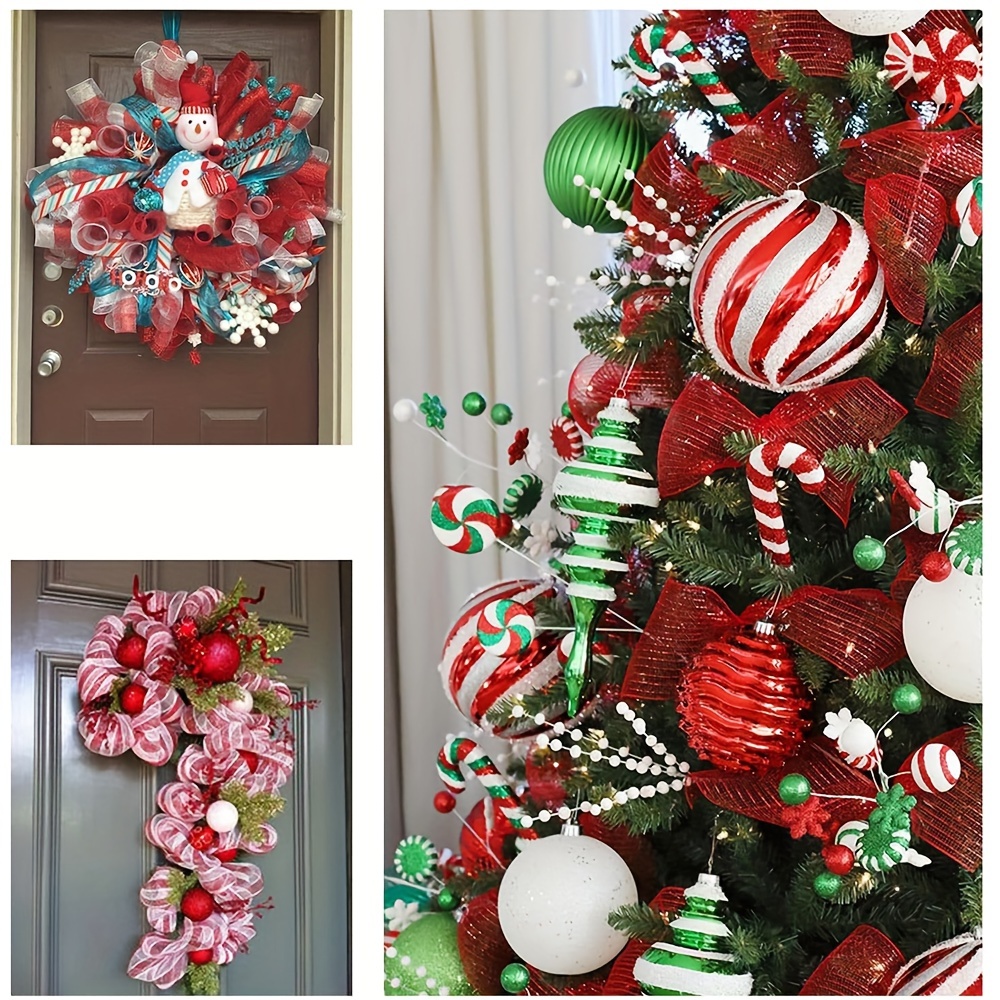 christmas tree mesh wreath directions