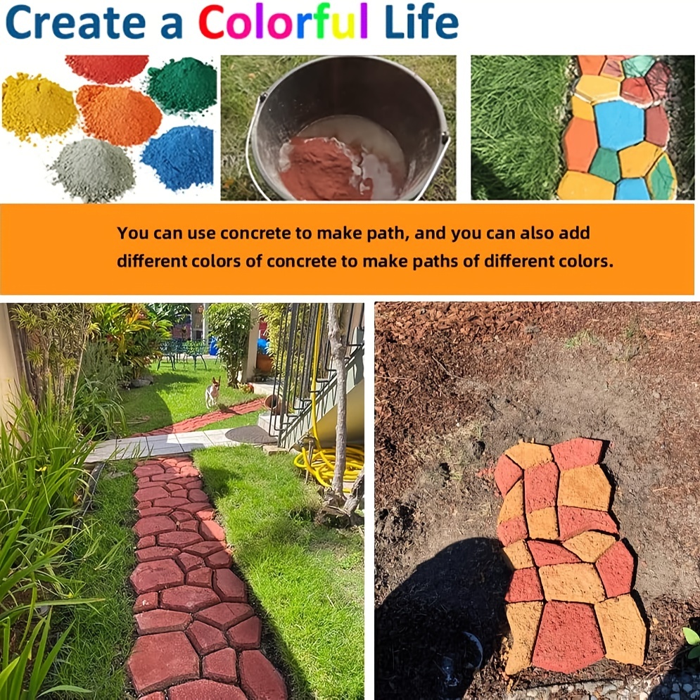 Yard Elements Concrete Stepping Stone Molds | Reusable, DIY Paver Pathway  Maker for Gardens, Walkways, Outdoor Patios, Driveway Edging and More!  (Mold