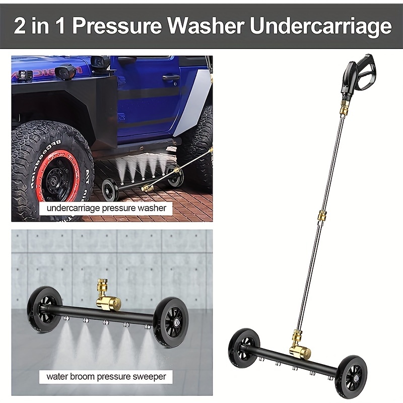 Pressure Washer Undercarriage Cleaner Under Car Washer Water Broom