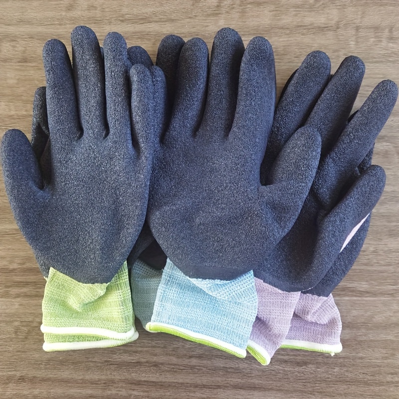  12 pares de guantes de jardinería para niños, guantes de  trabajo para el patio, guantes de jardín con revestimiento de goma para  niñas y niños pequeños para exteriores (L (edad 9-11)) 