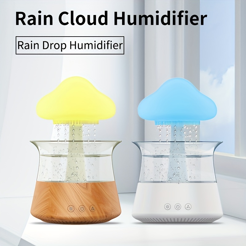Regentropfen-Luftbefeuchter, Aroma-Diffusor Mit 7 Lichtfarben Und  Einstellbarer Regengeschwindigkeit, Ultraschall-Diffusor Für Zuhause, Büro