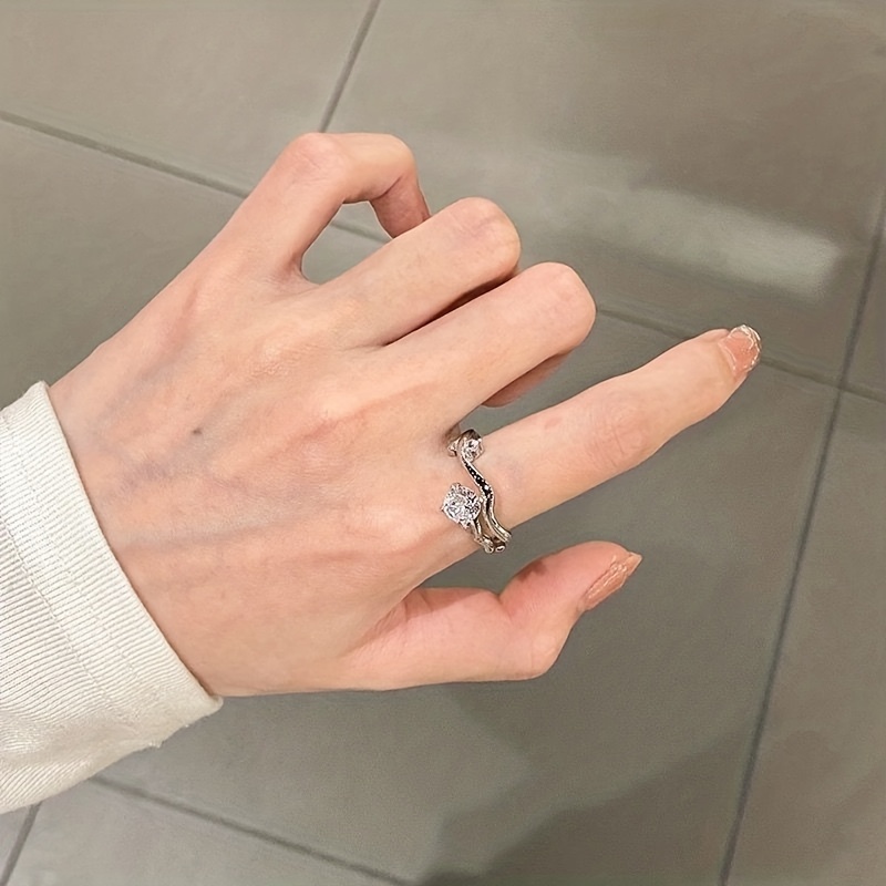 Geometric Index Finger Ring, Simple Fashion Temperament Fairy Tail