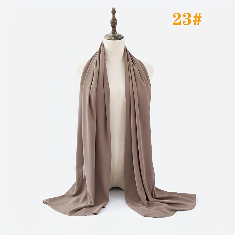 Candy Chiffon Scarf Breathable Shawl Casual Head Wrap Turban