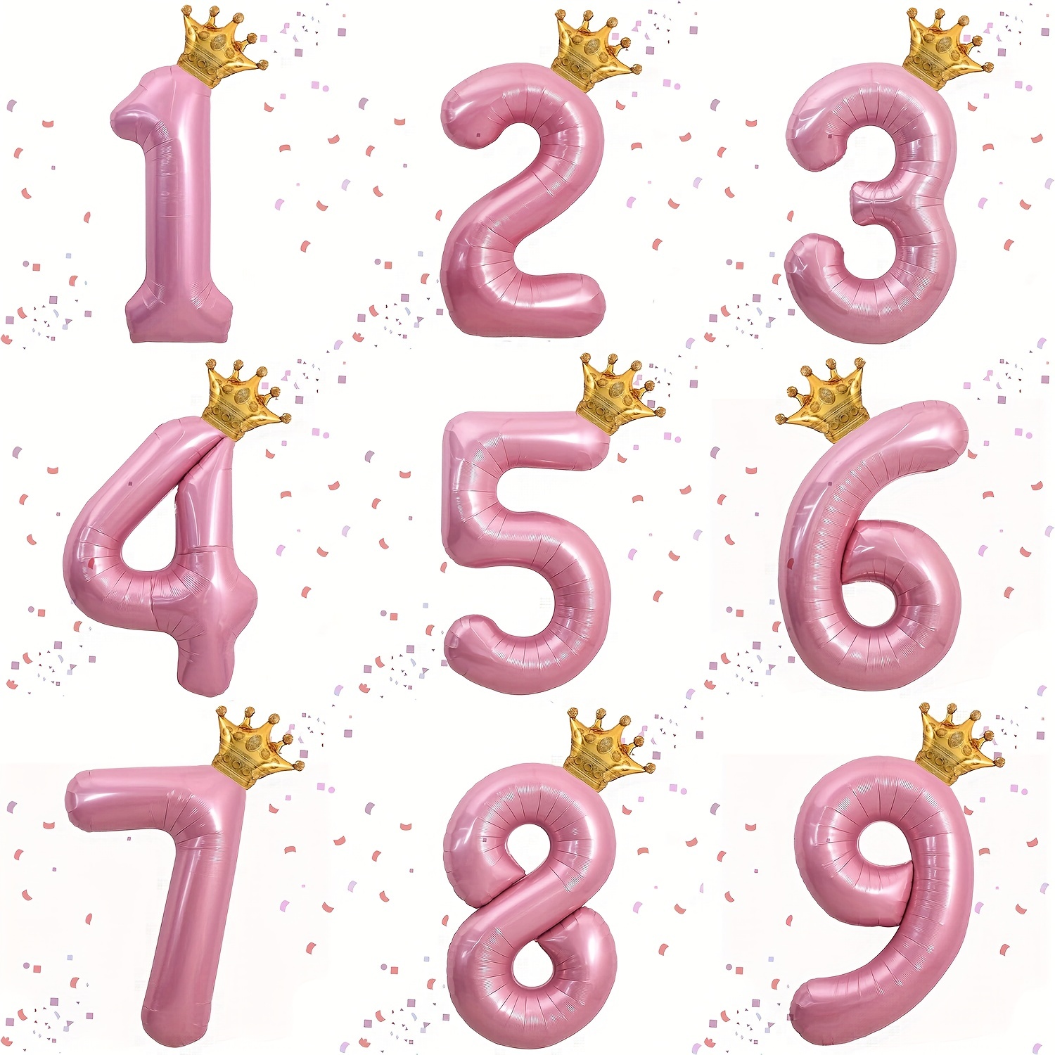 

1pc, Pink Number 0-9 Foil Balloon, Birthday Decor, Anniversary Decor, Theme Event Decor, Room Decor, Atmosphere Background Layout, Party Decor Supplies