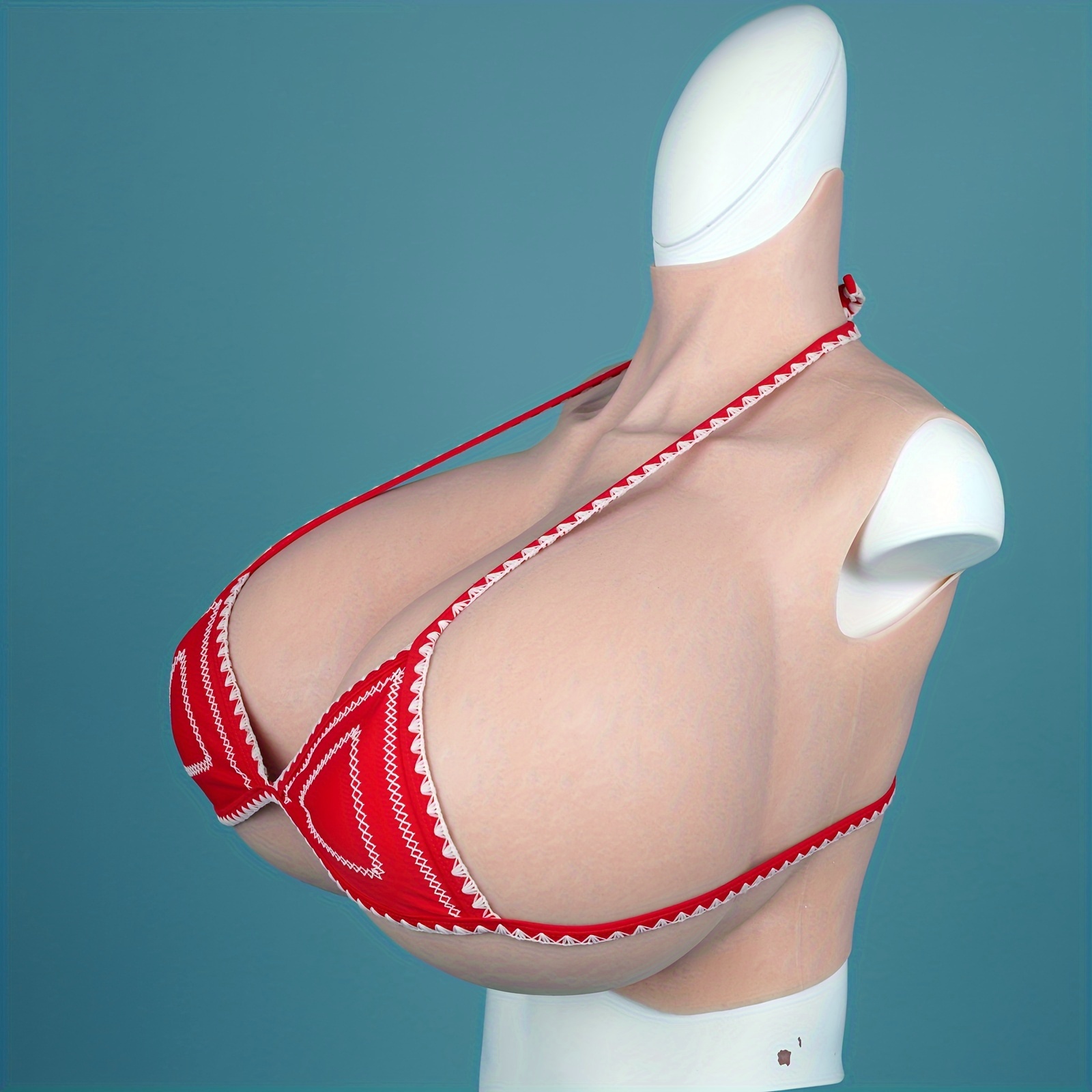 Silicone Breast Forms Crossdressing Silicone Breast Form Realistic E-Cup  Breastplate Round Collar Fake Boobs with Cotton Filler for Transgender  (Color : Color 3, Size : E Cup) : : Fashion
