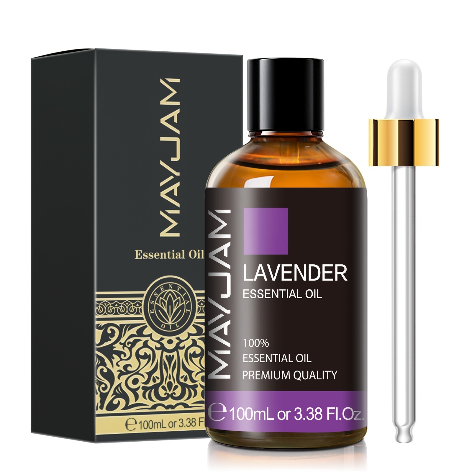 100% Pure Natural Lavender Essential Oil For Diffusers, Humidifiers, Massage & Sleep
