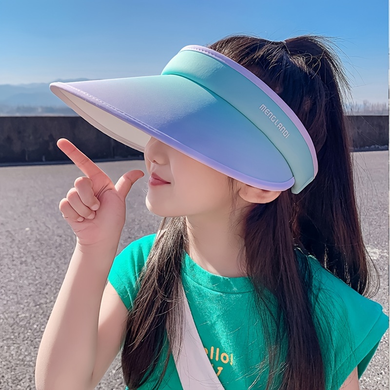 Sombreros Sol Protección Uv Ala Ancha Visera Degradada Moda - Temu