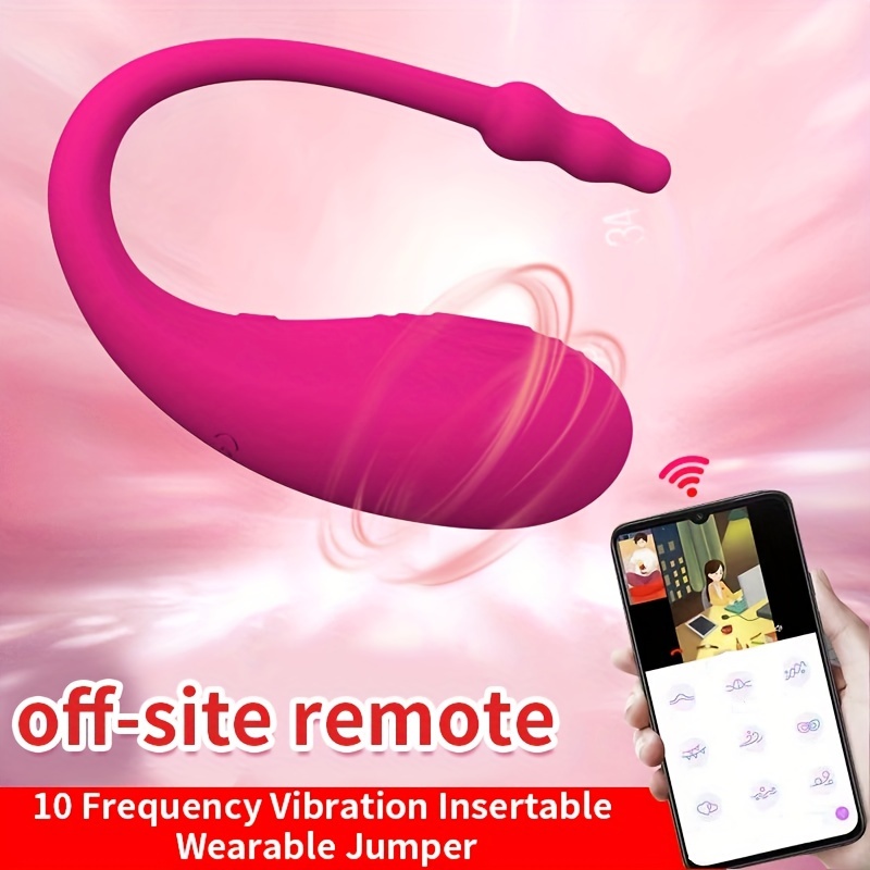 Pink Women'S Wearable Jumper Wireless Remote Control Vibrator