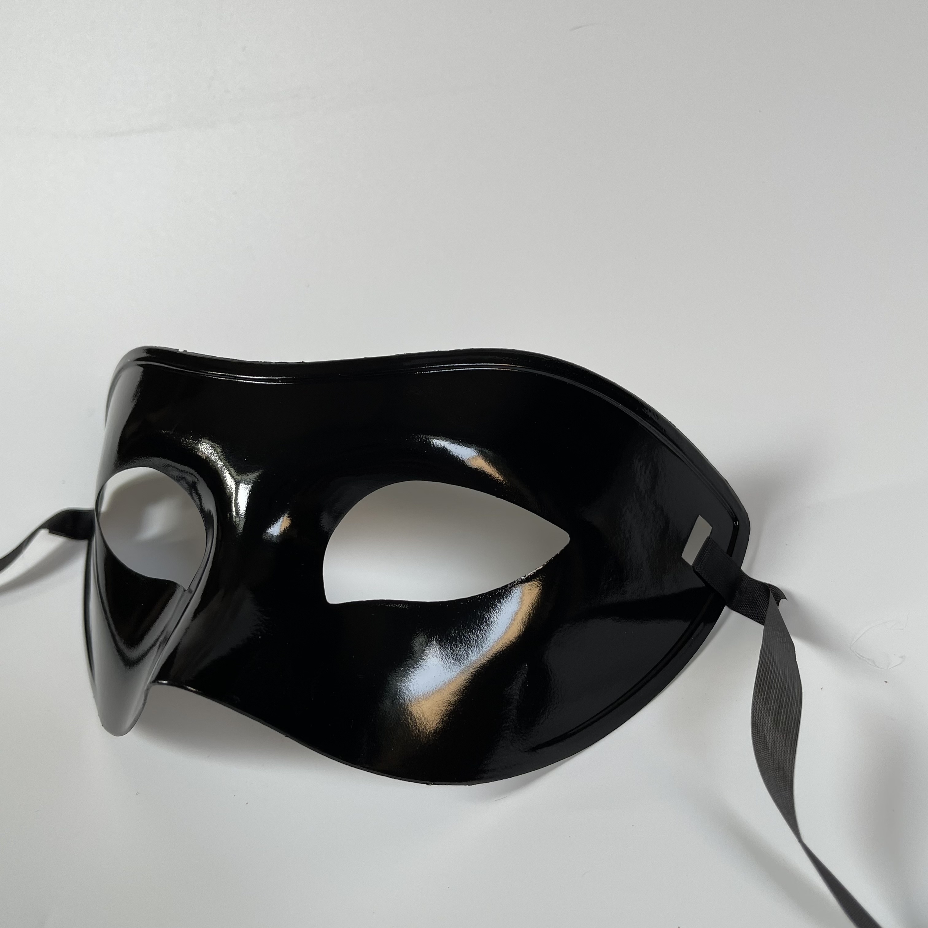 Antifaz Mascara Veneciana Blanco Negro Disfraz X 12 Unidades