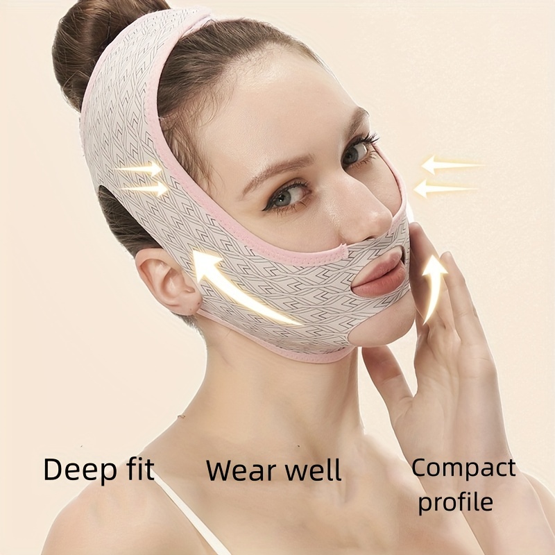 FairyFace Reusable V Line Lifting Mask, Double Chin Reducer, Chin Strap,  Face Belt, Lift and Tighten the Face to Prevent Sagging, Create a V Shaped  Face Full of…