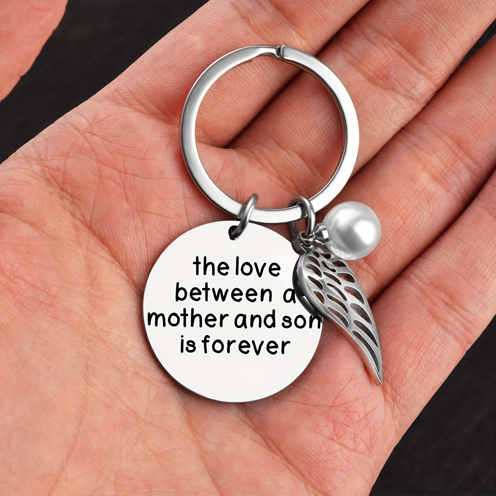 Love Mother Son Daughter Forever Keychain Birthday - Temu Australia