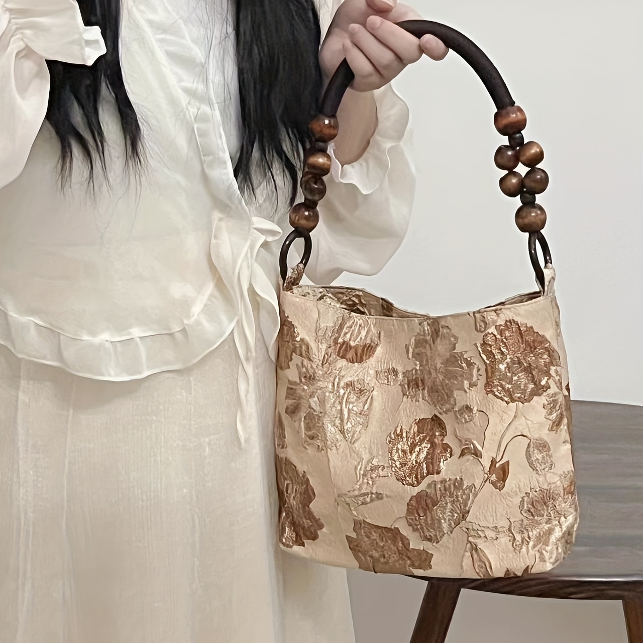 Top Brand Handbags For Women 2023 Vintage Bamboo Handle Bag Gold Silver  Evening Clutch Bag Hobo Crocodile Pattern Crossbody Bag - AliExpress