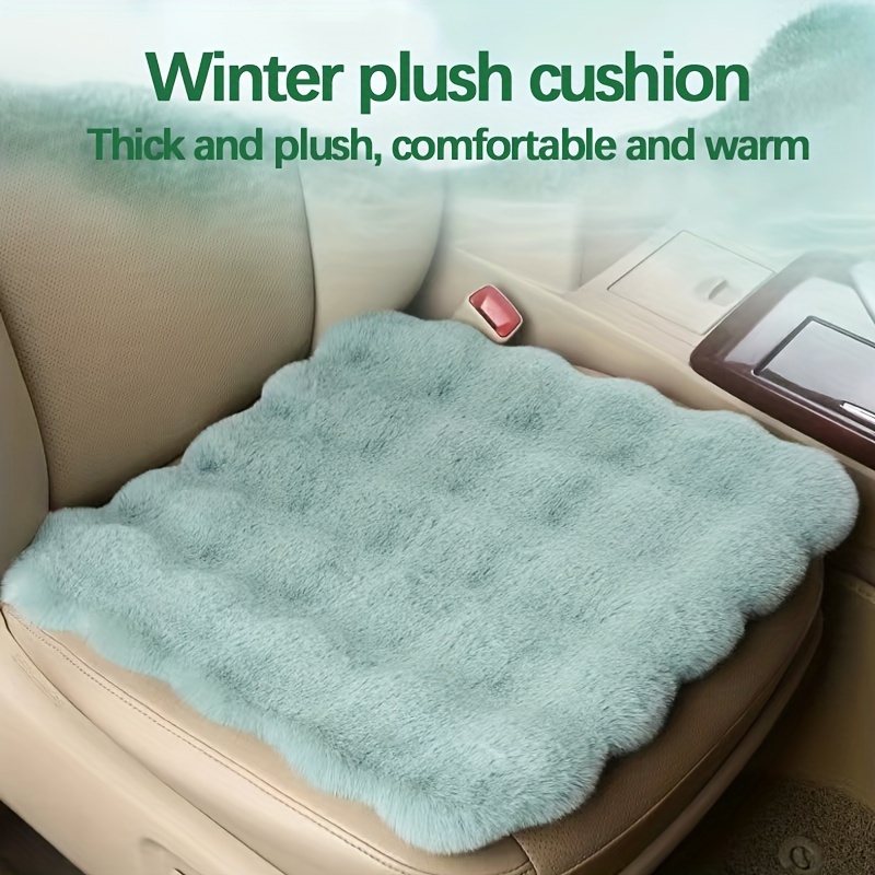 Car Cushion Winter New Plush Automotive Cushion Car - Temu