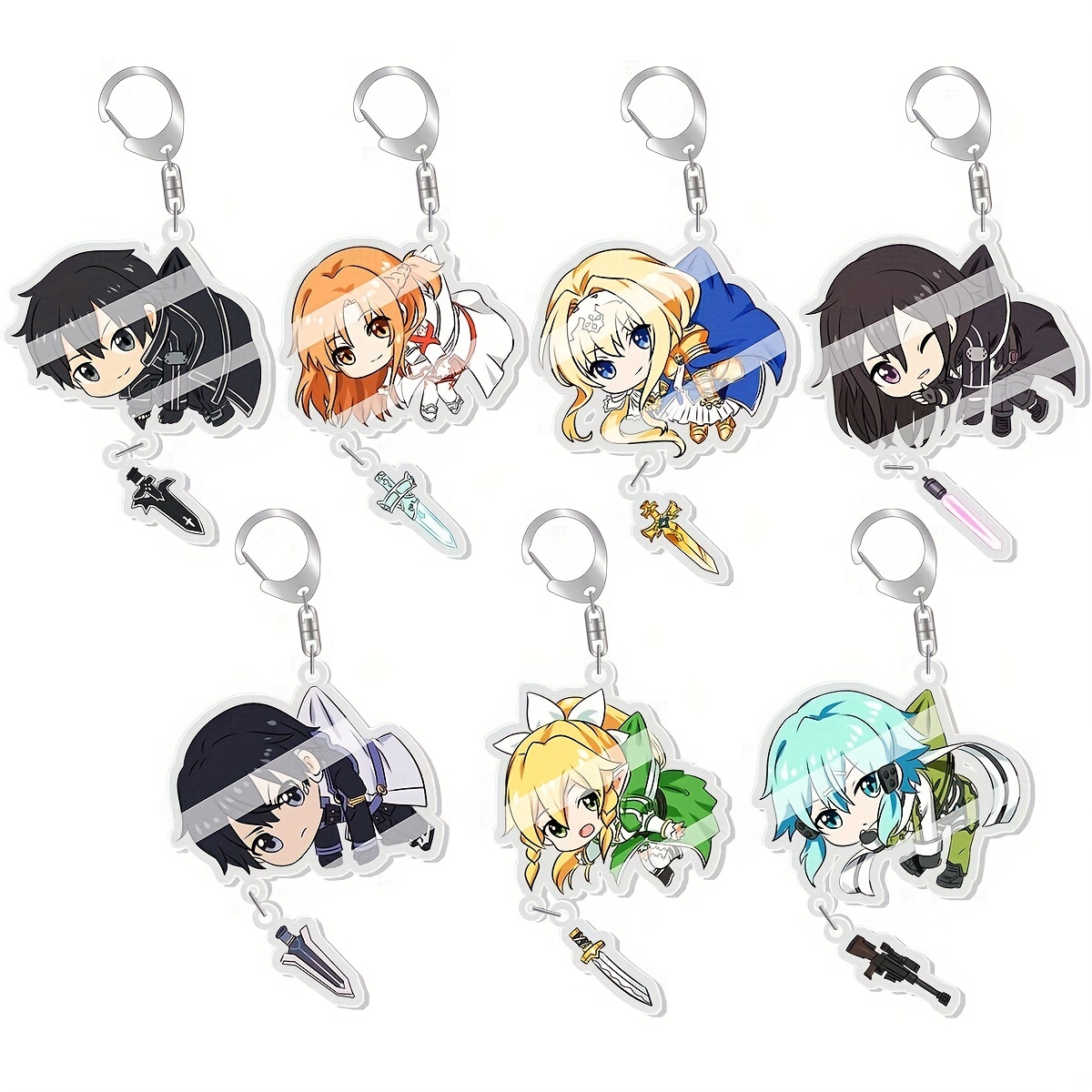 Anime Acrylic Keychains Anime Periphery Accessories Cute Bag - Temu