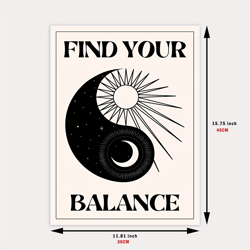 Yin & Yang In Balance Poster Print