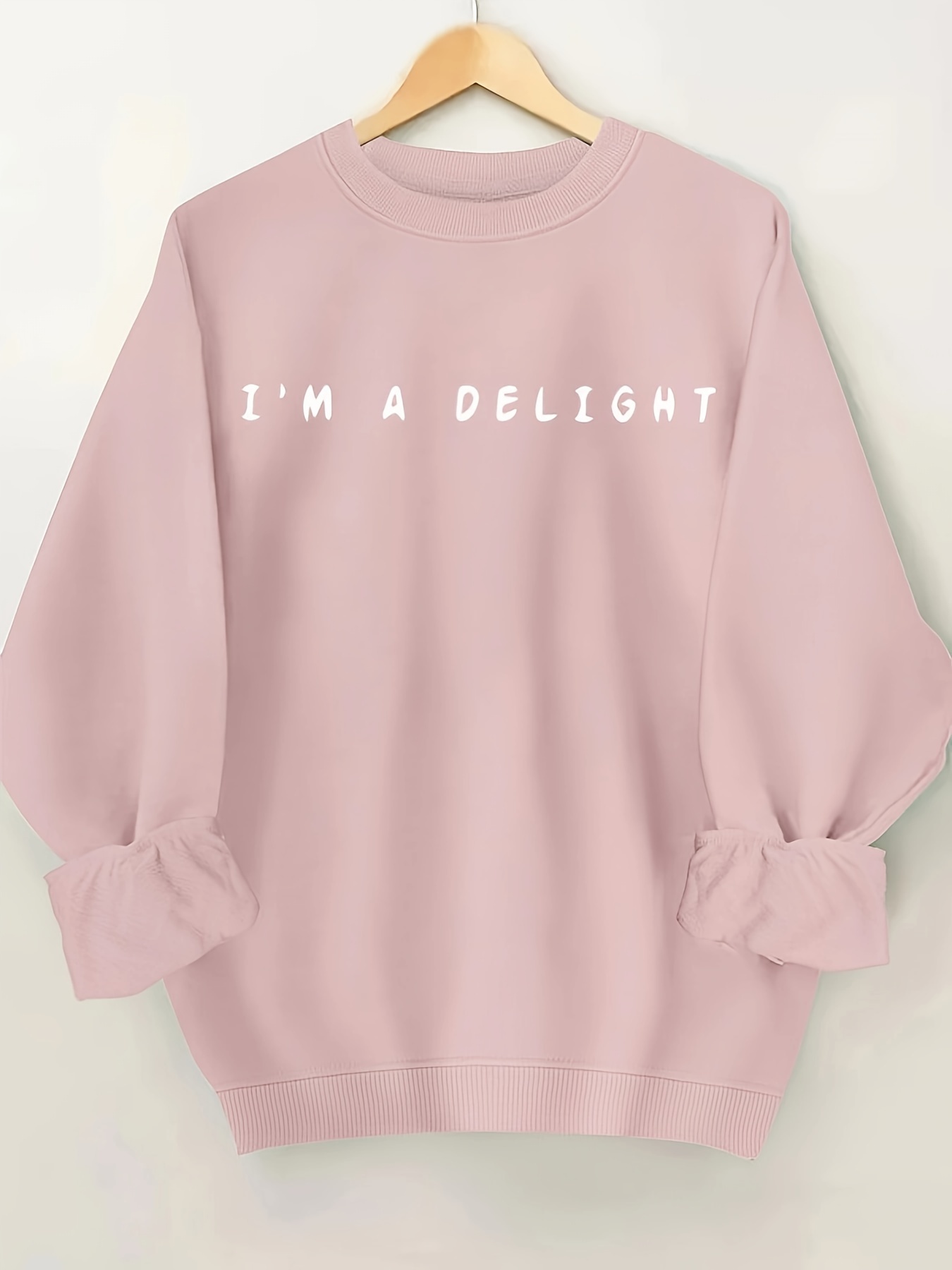 Plus size sale pink sweatshirt